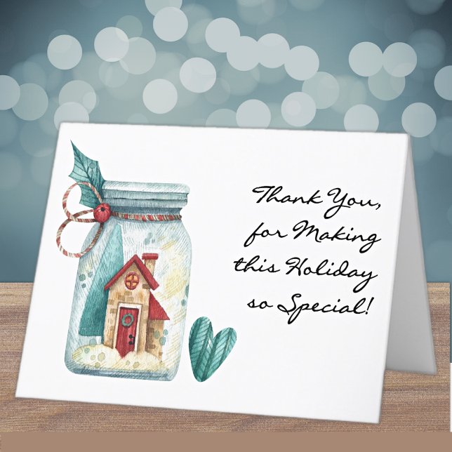 Holiday Thank You Happy New Year Note Card (Creator Uploaded)