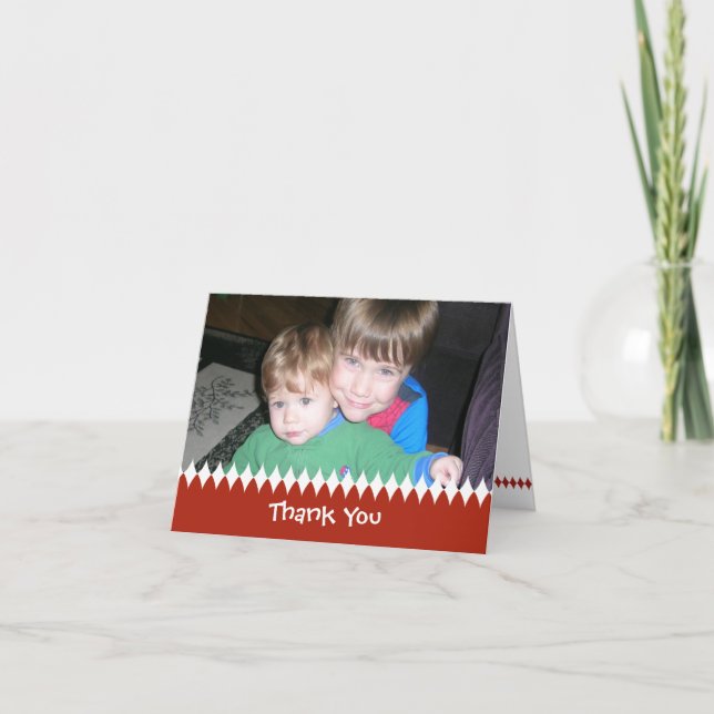 Holiday Thank You Photo Card (Front)