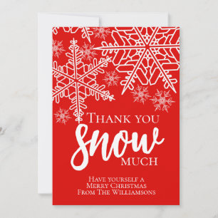 Holiday Thank You Snow Much Card