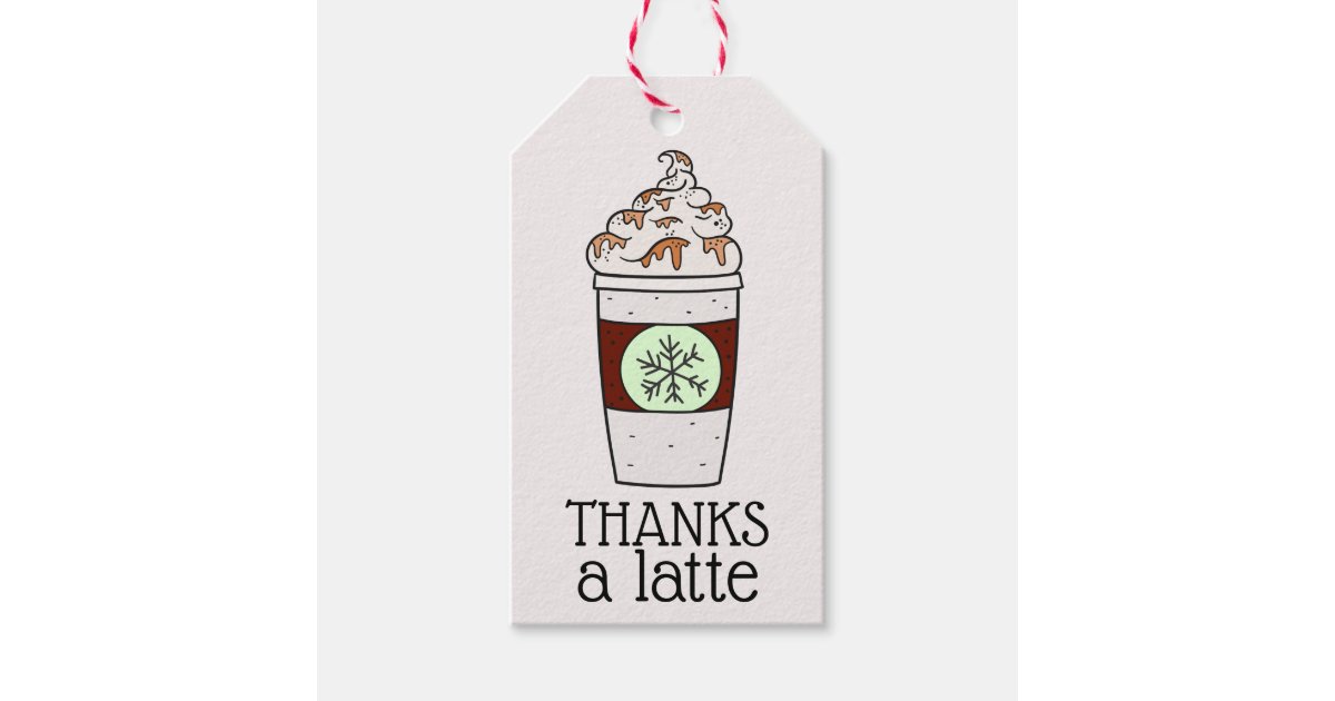 Holiday Thanks a Latte Gift Tags