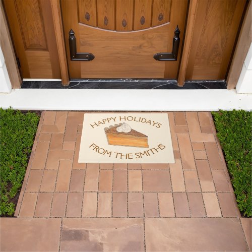 Holiday Thanksgiving Christmas Sweet Potato Pie Doormat