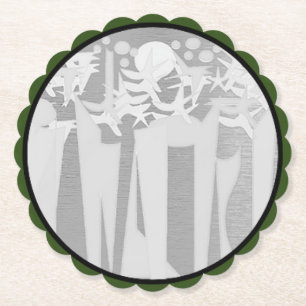 HOLIDAY THEME IN CENTRAL PARK PAPER COASTER