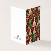 Holiday Theme Multi Tree Vitrail Mosaic 