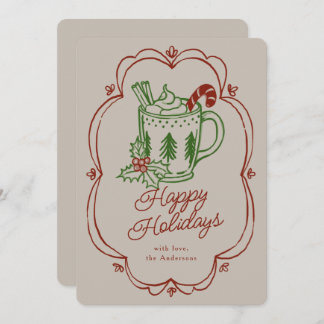 Holiday Themed Mug In Warm Colors