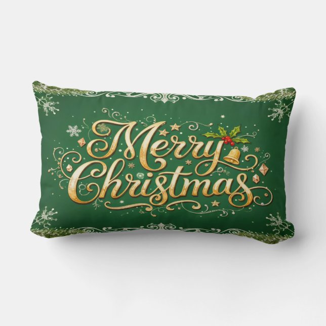 Holiday Throw Pillow (Back)