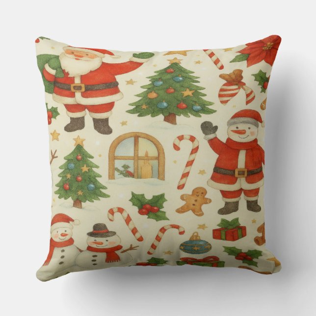 Holiday Throw Pillow (Back)