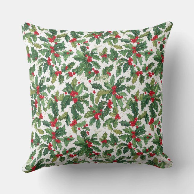 Holiday Throw Pillow (Back)