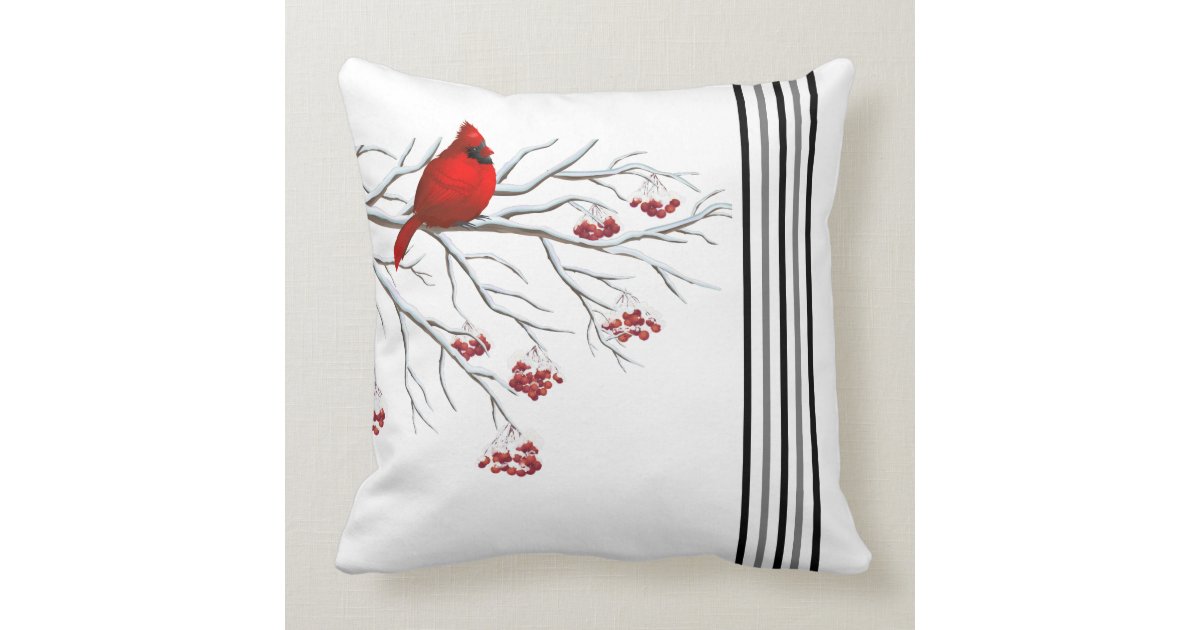 Holiday Throw PillowCardinal Throw Pillow