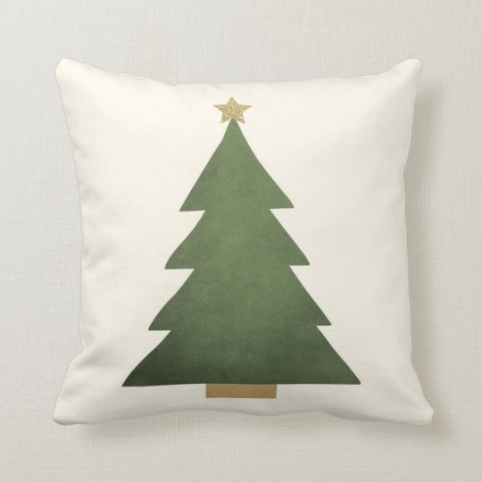 Holiday Throw Pillow Christmas Tree