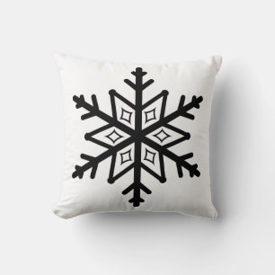 Holiday Throw Pillow Snowflake