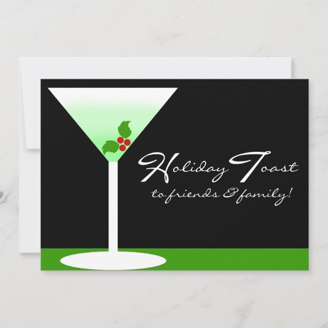 Holiday Toast Party Invitation (Front)