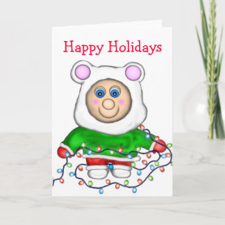 Holiday Tot, Happy Holidays Card