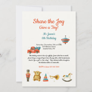 Holiday Toy Drive Invitation