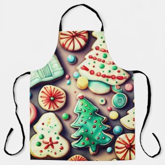 Holiday Toys, Christmas Decoration watercolor art