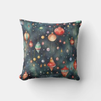 Holiday Toys, Christmas Decoration watercolor art 