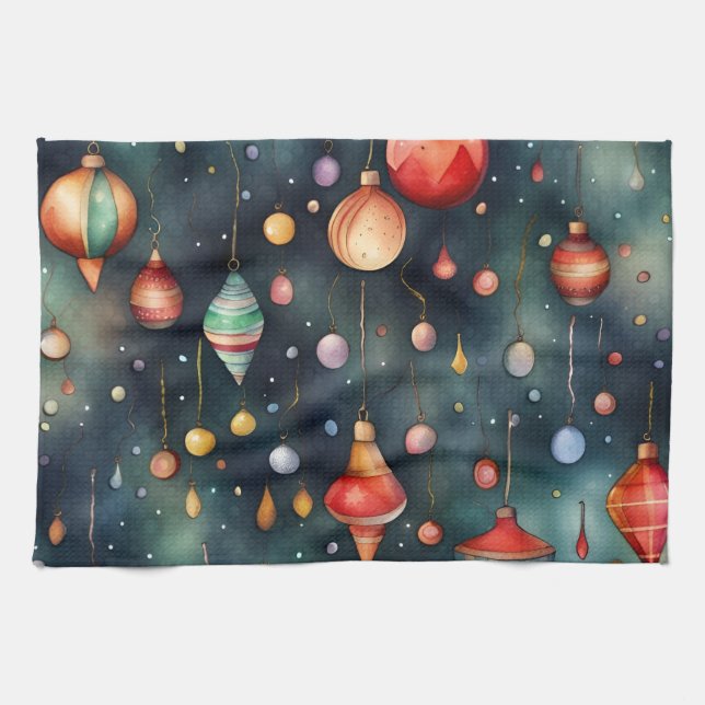 Holiday Toys, Christmas Mood  Kitchen Towel (Horizontal)