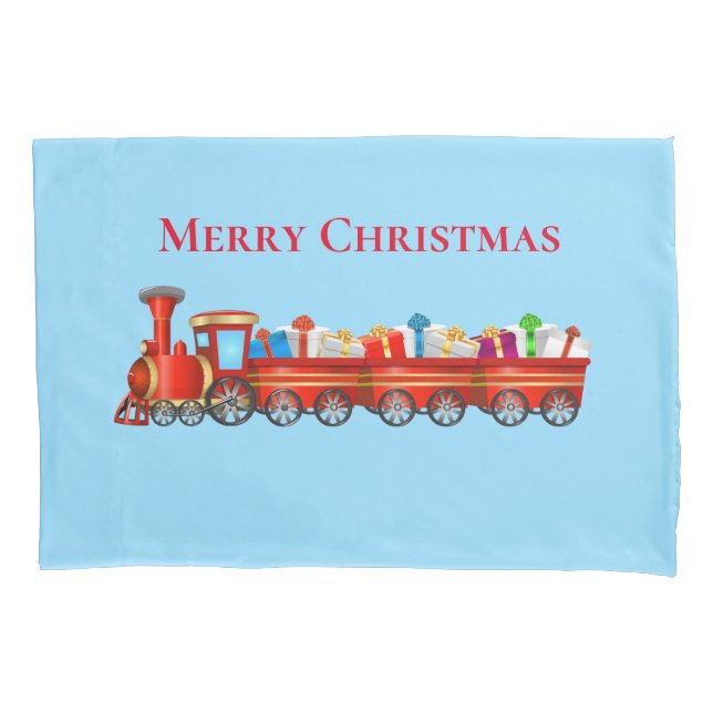 Holiday Train Pillowcase (Front)