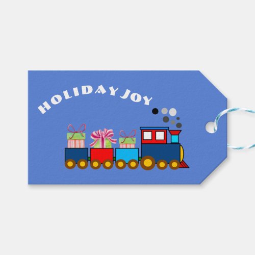 Holiday Train With Gifts Gift Tags