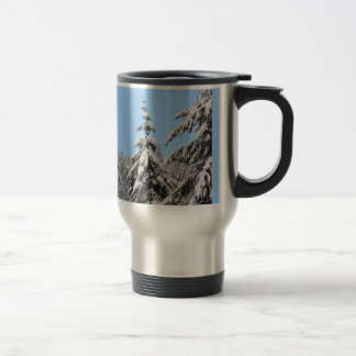 Holiday Travel Mug Festive Winter Forest Cups & Gl