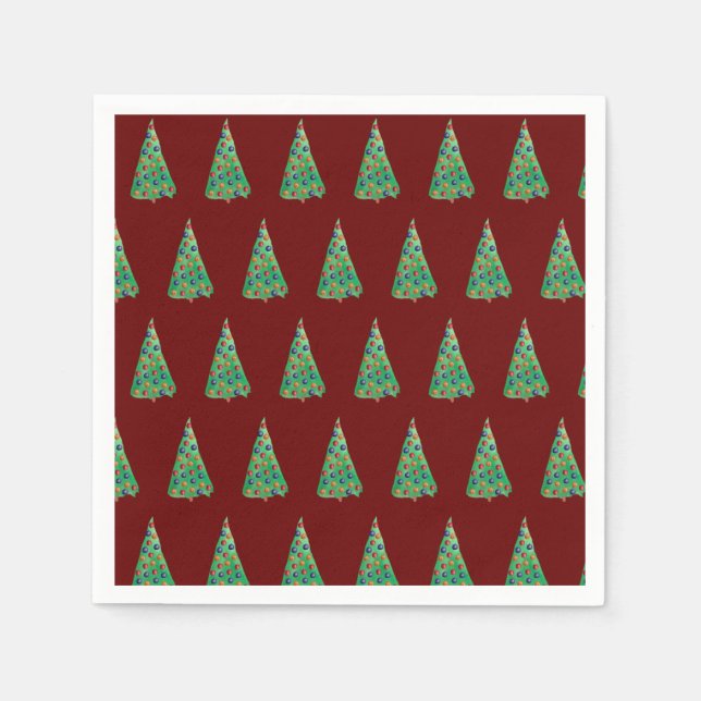 Holiday Tree Christmas Mood Napkins (Front)