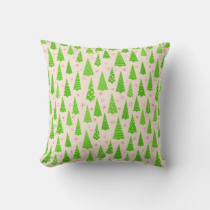Holiday Tree Forest Christmas Throw Pillow
