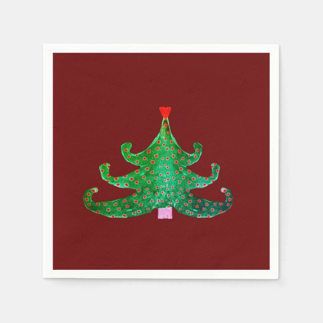 Holiday Tree Napkins (Front)