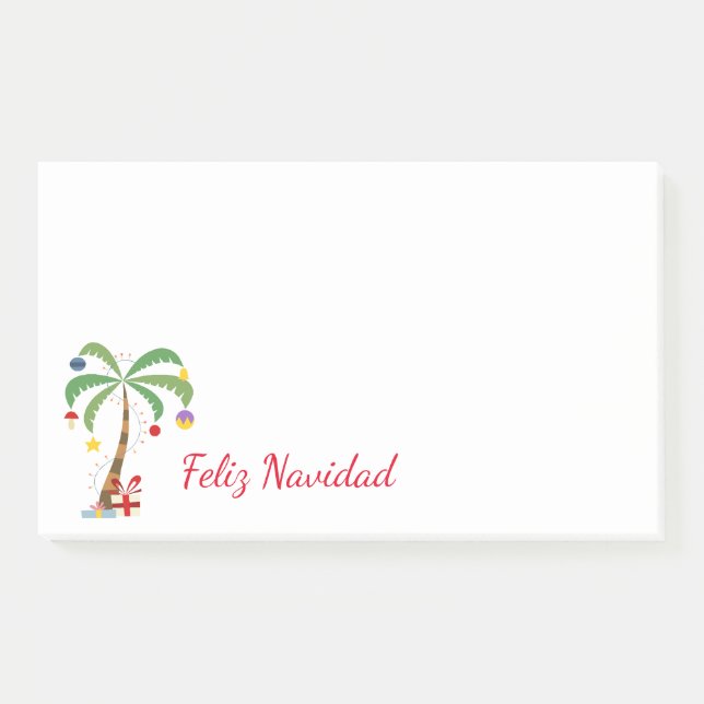 Holiday Tree Post-it-Notes-Feliz Navidad Post-it Notes (Front)