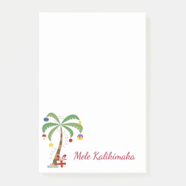 Holiday Tree Post-it-Notes-Mele Kalikimaka Post-it Notes (Front)