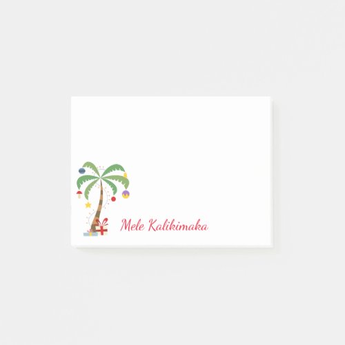 Holiday Tree Post_it_Notes_Mele Kalikimaka Post_it Notes