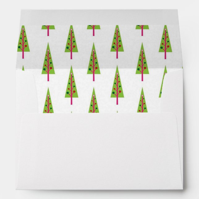 Holiday Trees Envelope (Back (Bottom))