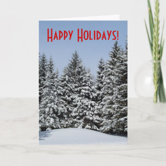 Holiday Trees Greeting Card