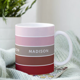 Holiday Trendz Colorblock Personalized Name Coffee Mug