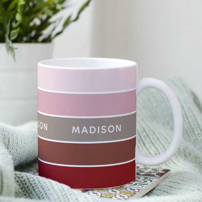 Holiday Trendz Colorblock Personalized Name Coffee Mug (Creator Uploaded)