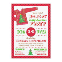 Holiday Ugly Sweater Christmas Party Invitation