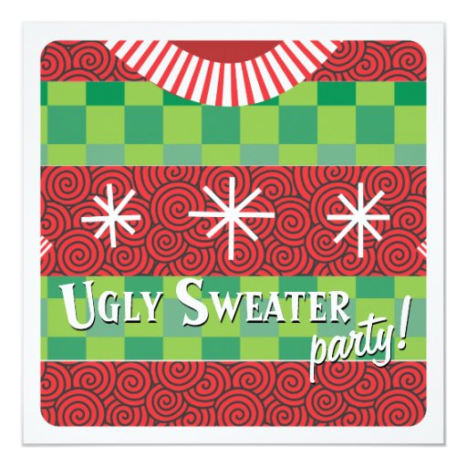 Funny Ugly Sweater Party Invitations 6