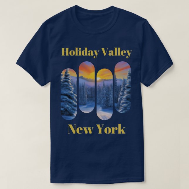 Holiday Valley ski New York 4 T-Shirt (Design Front)