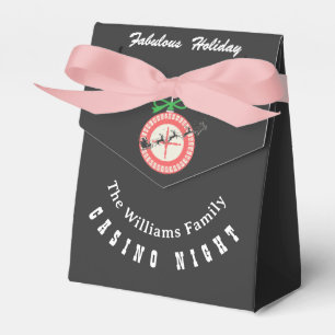 Holiday Vegas Casino Blackjack Poker Night Party Favor Boxes