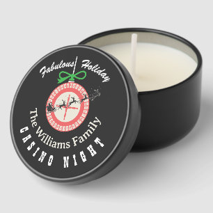Holiday Vegas Casino Blackjack Poker Night Party Mini Candle Favors