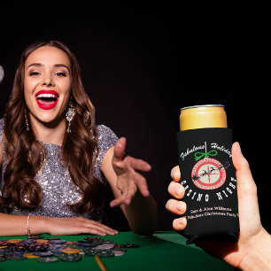Holiday Vegas Casino Blackjack Poker Night Party Seltzer Can Cooler