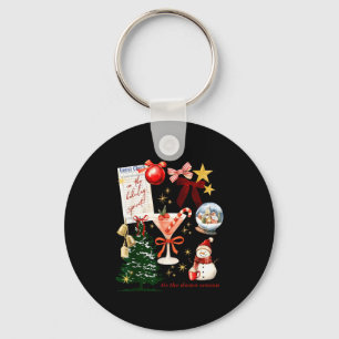 Holiday Vibes In The Holiday Srit Christmas Funny  Keychain