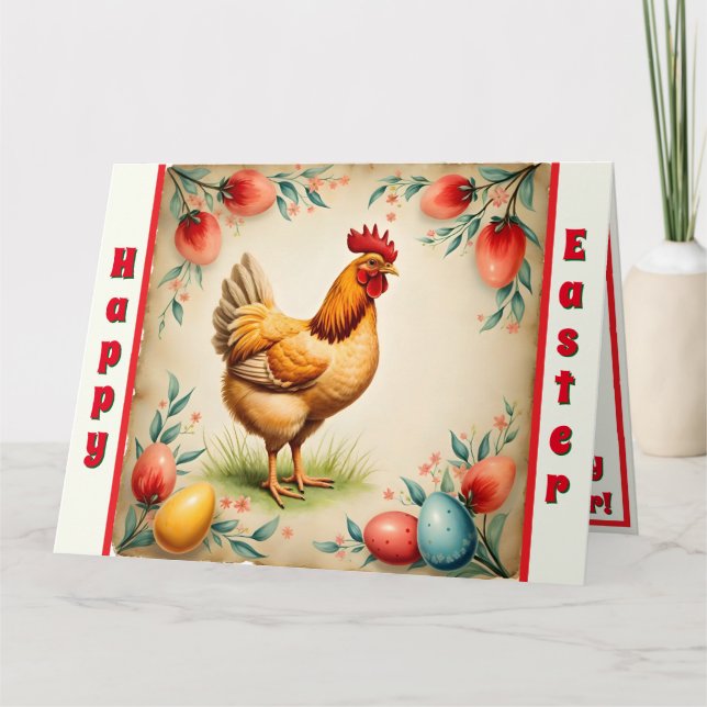 Holiday Vintage Easter Trendy Collection Card (Front)