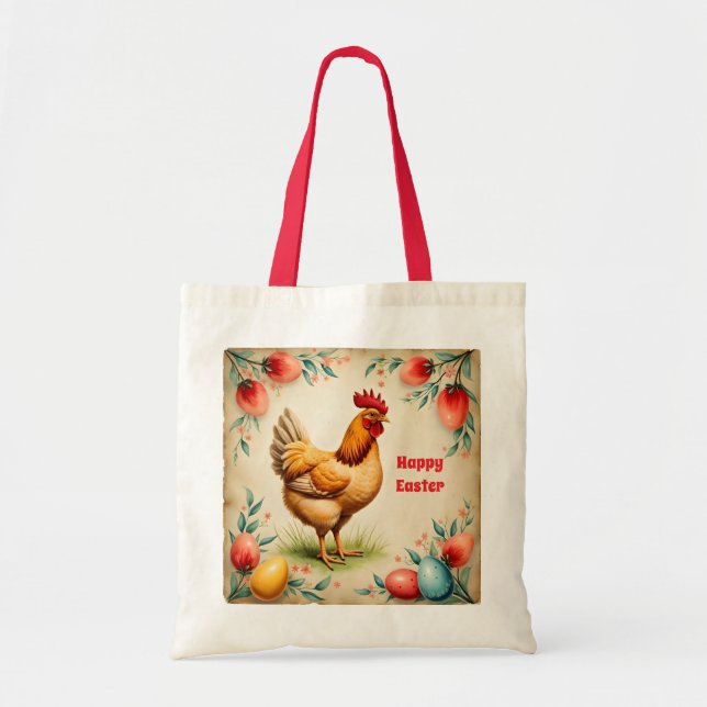 Holiday Vintage Easter Trendy Collection Tote Bag (Front)