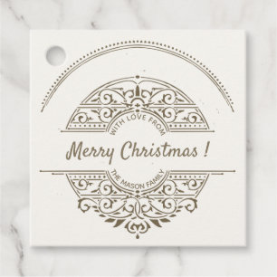 Holiday Vintage French Christmas Favor Tags
