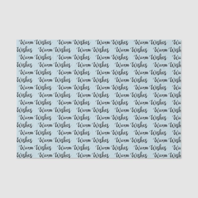Holiday Warm Wishes Christmas Tissue Paper (Front)