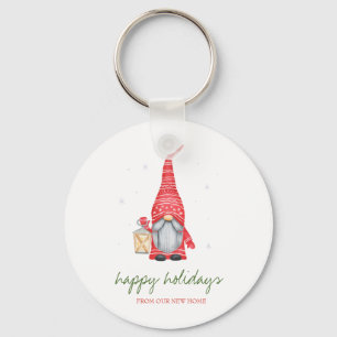 Holiday We Have Moved,Adorable Gnome Keychain