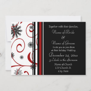 Holiday Wedding Invitation Cards