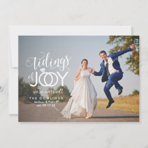 Holiday Wedding Newlywed First Christmas Card