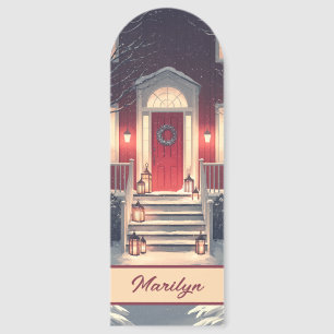 Holiday Welcome – Personalized Winter Porch Bookmarks