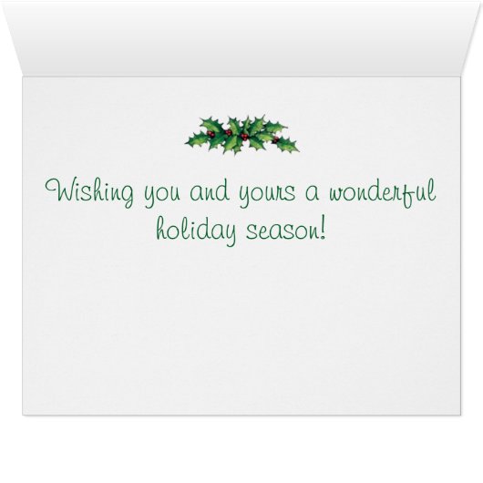 Holiday Welsh Corgi Puppy (Inside Horizontal (Bottom))