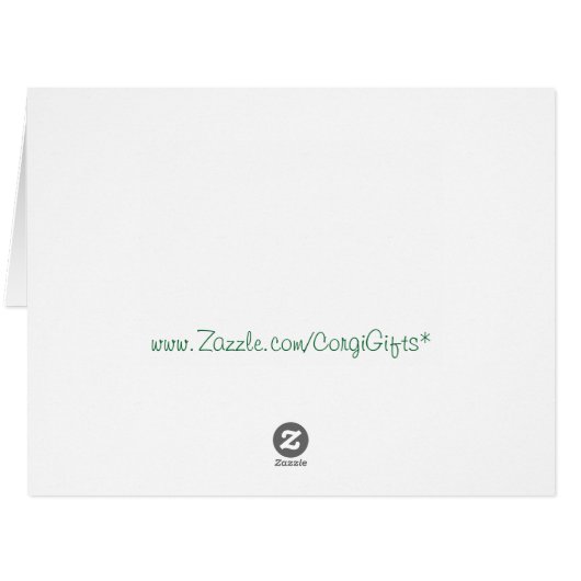 Holiday Welsh Corgi Puppy (Back Horizontal)